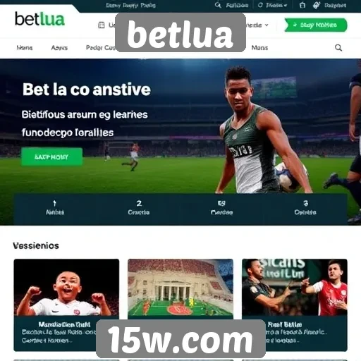 Overview das funcionalidades do site betlua